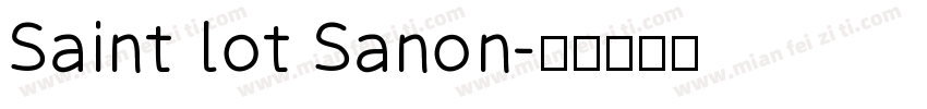 Saint lot Sanon字体转换